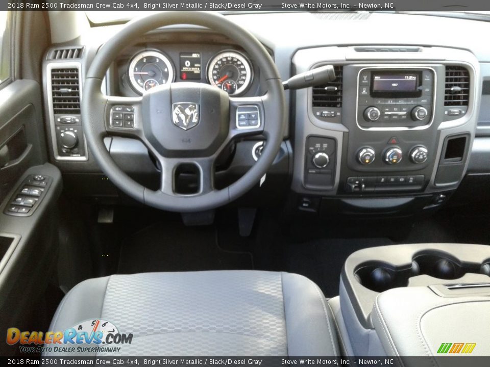 2018 Ram 2500 Tradesman Crew Cab 4x4 Bright Silver Metallic / Black/Diesel Gray Photo #25