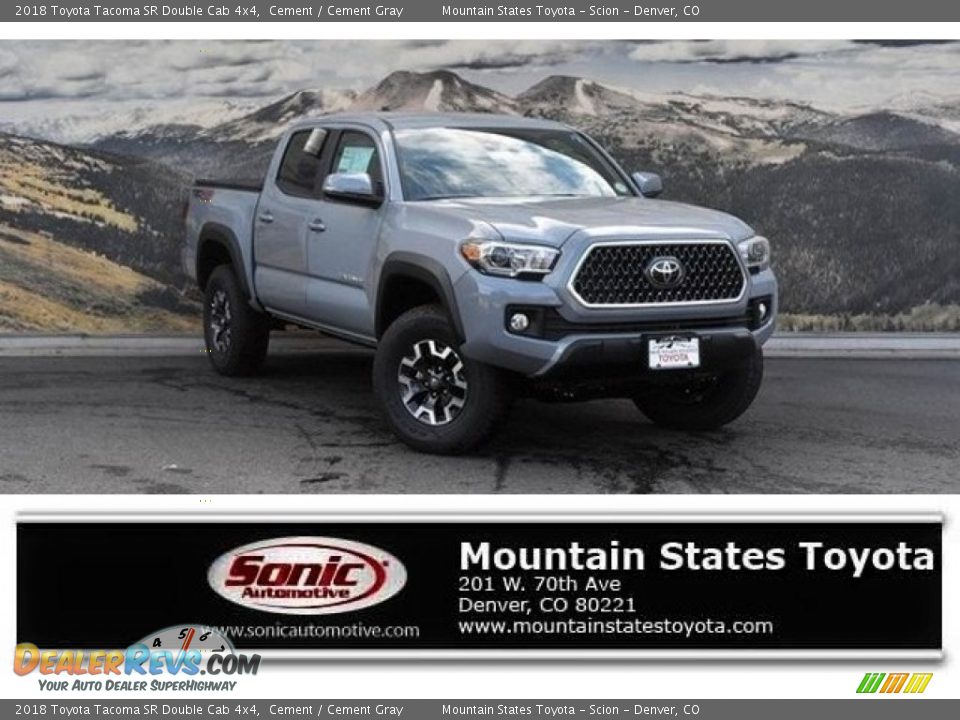 2018 Toyota Tacoma SR Double Cab 4x4 Cement / Cement Gray Photo #1