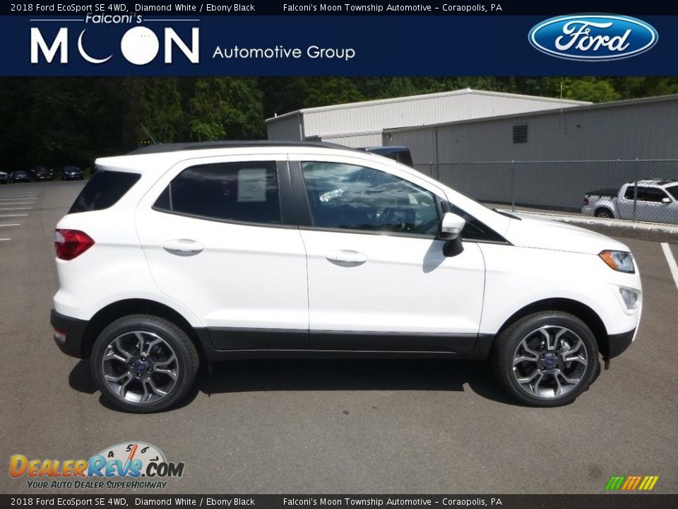 2018 Ford EcoSport SE 4WD Diamond White / Ebony Black Photo #1