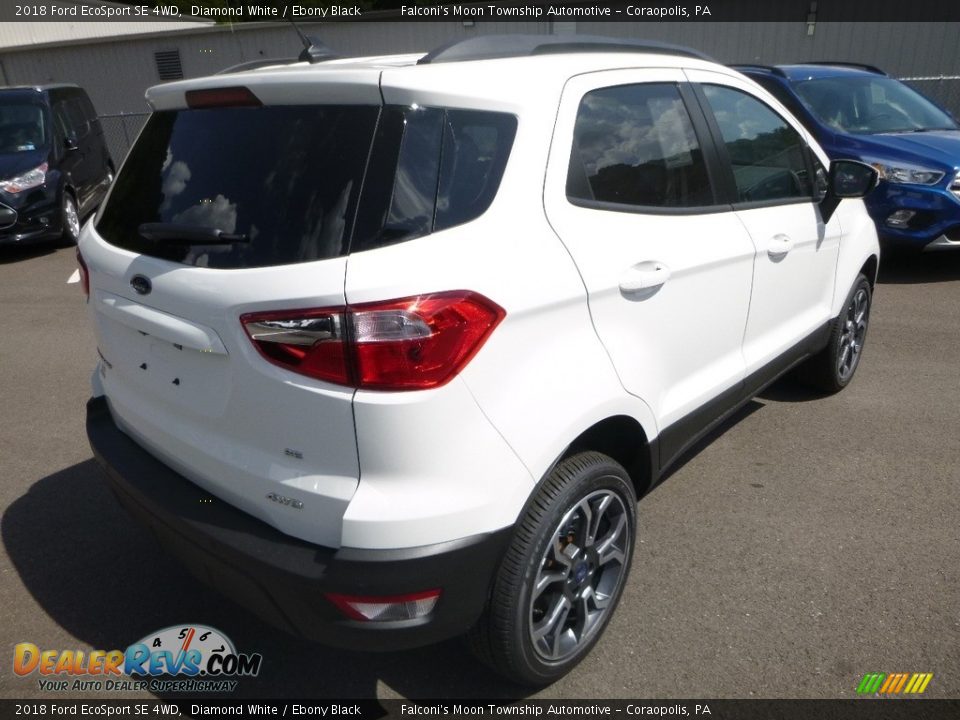 2018 Ford EcoSport SE 4WD Diamond White / Ebony Black Photo #2