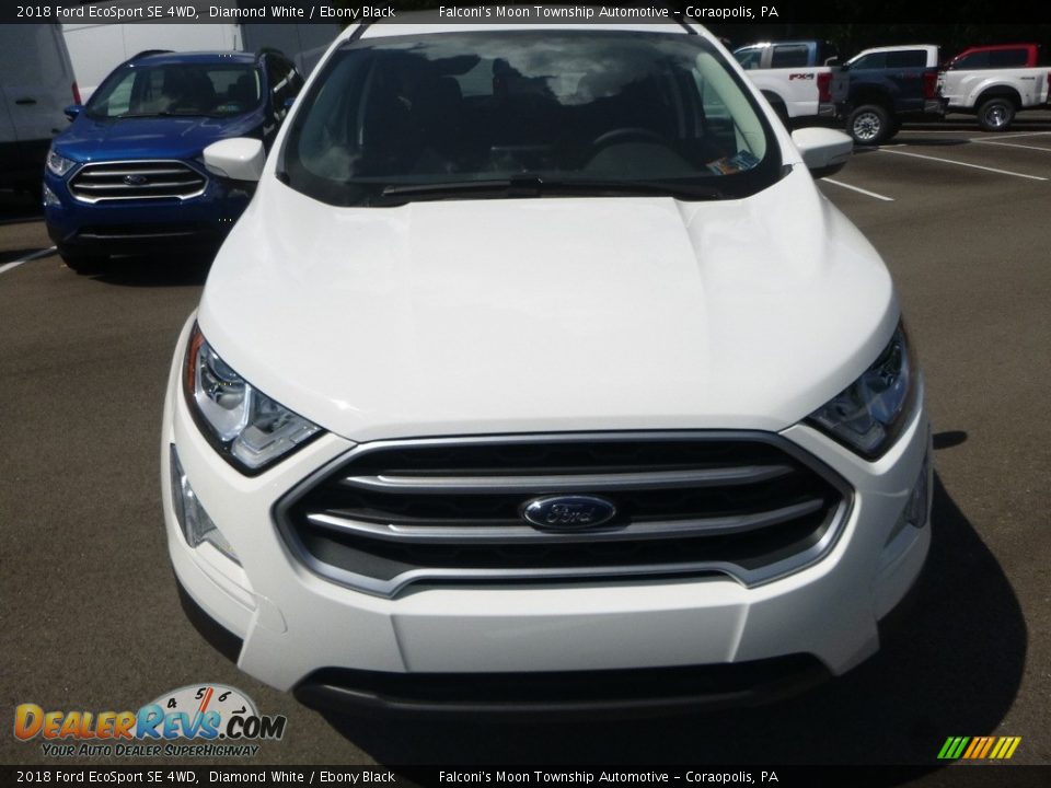 2018 Ford EcoSport SE 4WD Diamond White / Ebony Black Photo #4