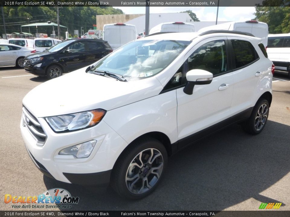 2018 Ford EcoSport SE 4WD Diamond White / Ebony Black Photo #5