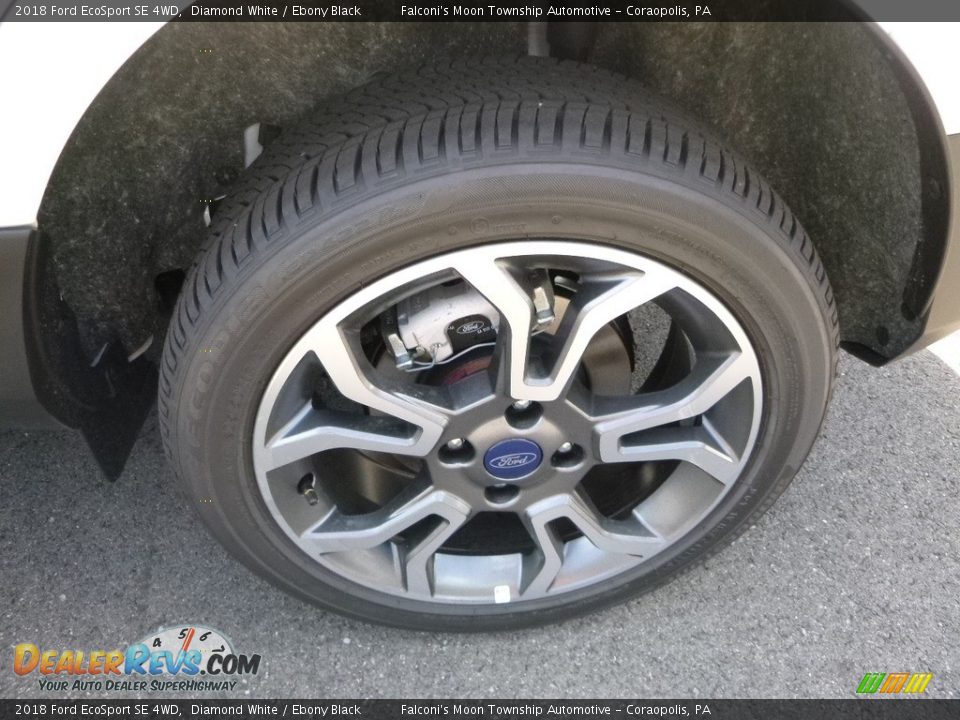 2018 Ford EcoSport SE 4WD Diamond White / Ebony Black Photo #7