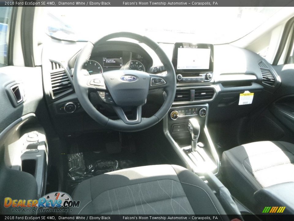 2018 Ford EcoSport SE 4WD Diamond White / Ebony Black Photo #9