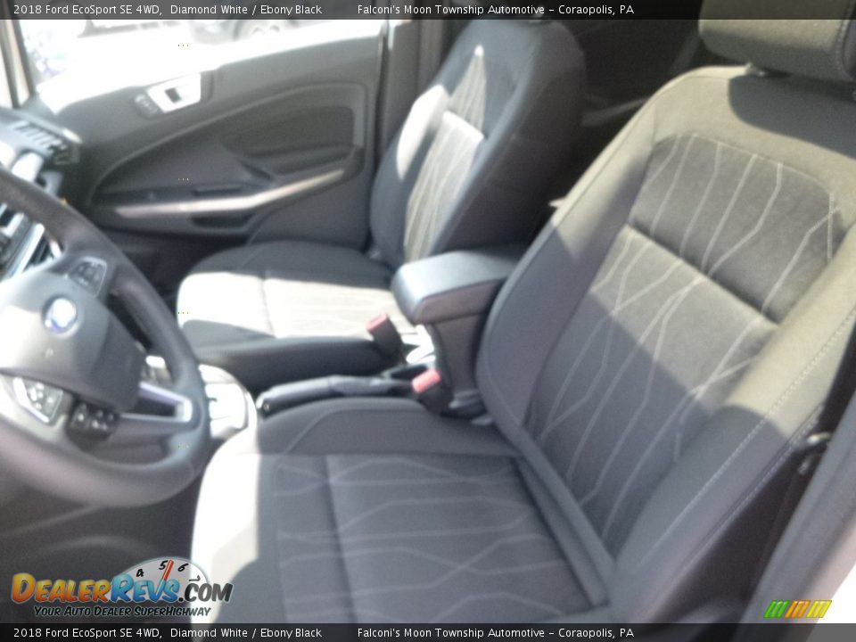 2018 Ford EcoSport SE 4WD Diamond White / Ebony Black Photo #11