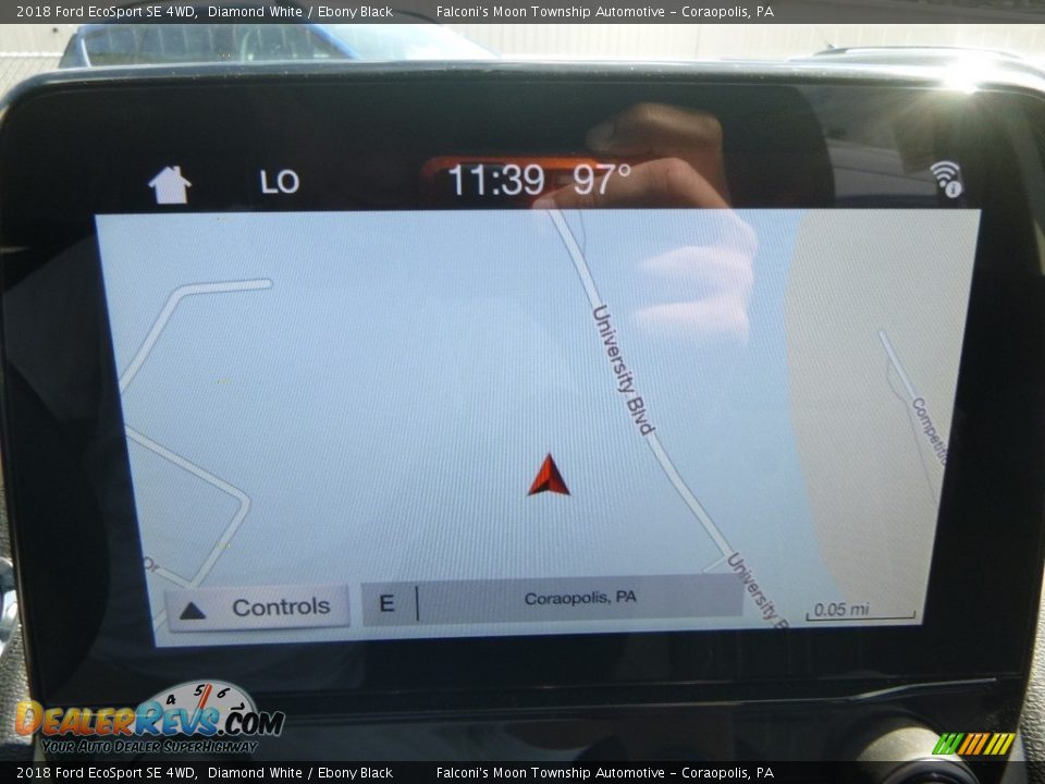 2018 Ford EcoSport SE 4WD Diamond White / Ebony Black Photo #13