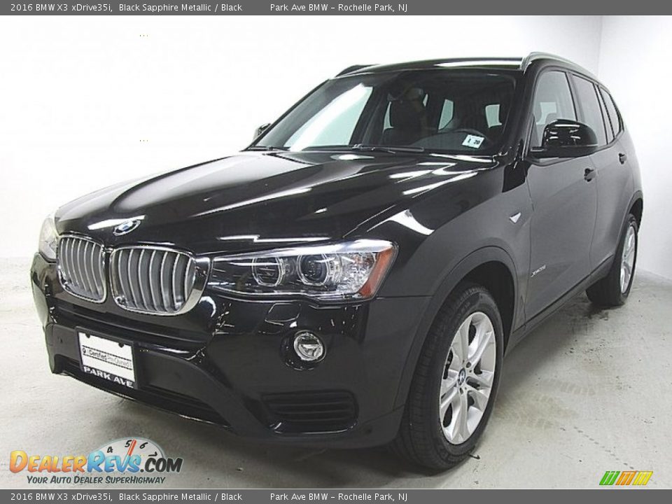 2016 BMW X3 xDrive35i Black Sapphire Metallic / Black Photo #1