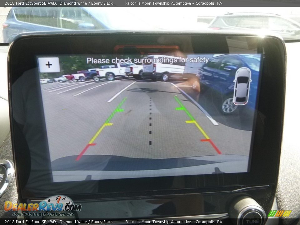 2018 Ford EcoSport SE 4WD Diamond White / Ebony Black Photo #15