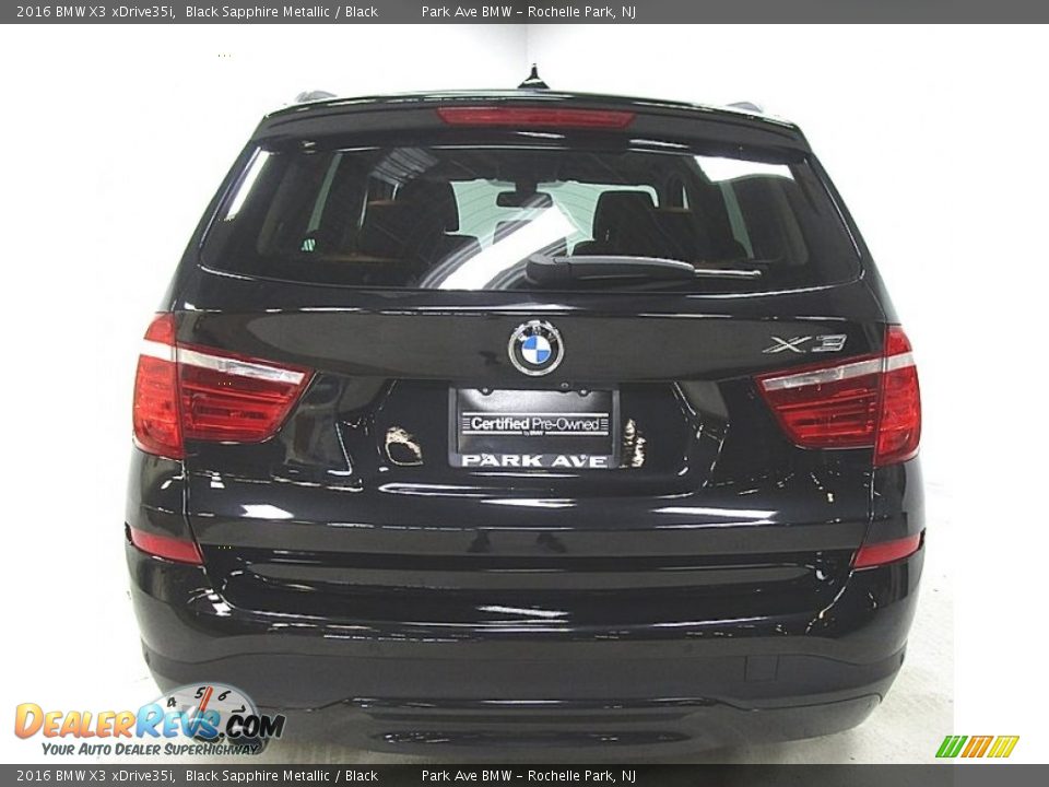 2016 BMW X3 xDrive35i Black Sapphire Metallic / Black Photo #4