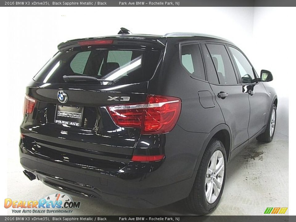 2016 BMW X3 xDrive35i Black Sapphire Metallic / Black Photo #5