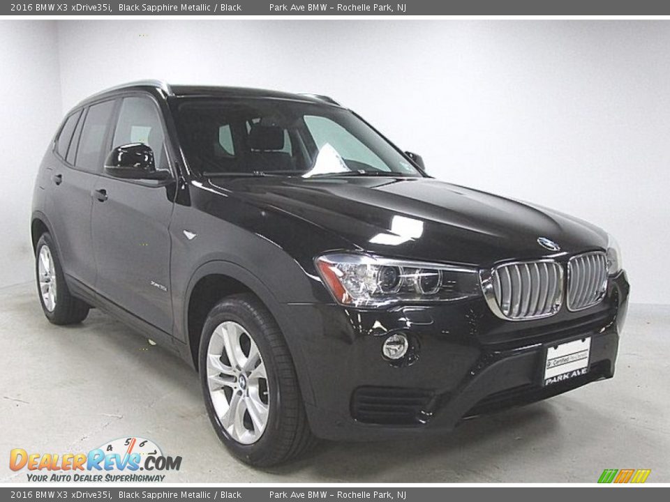 2016 BMW X3 xDrive35i Black Sapphire Metallic / Black Photo #7