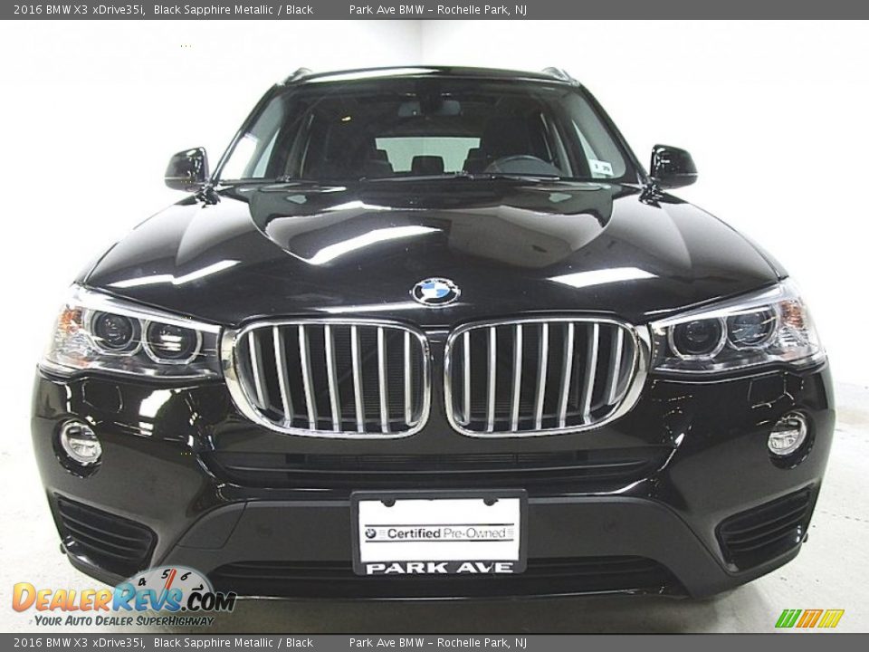 2016 BMW X3 xDrive35i Black Sapphire Metallic / Black Photo #9