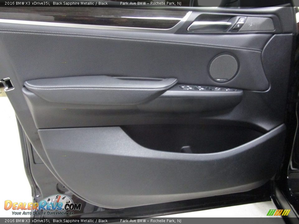 2016 BMW X3 xDrive35i Black Sapphire Metallic / Black Photo #10