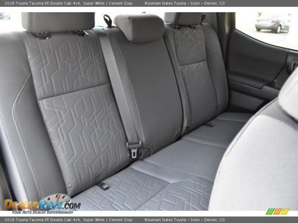 2018 Toyota Tacoma SR Double Cab 4x4 Super White / Cement Gray Photo #19