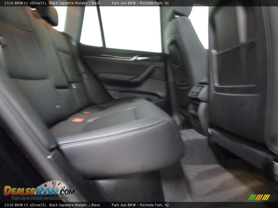 2016 BMW X3 xDrive35i Black Sapphire Metallic / Black Photo #21