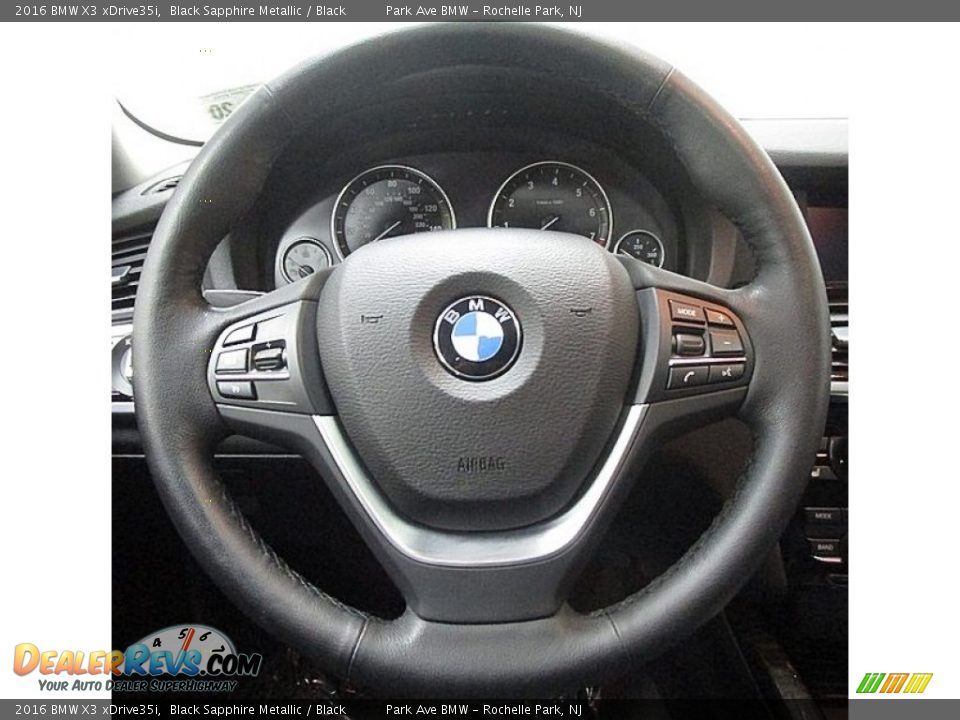 2016 BMW X3 xDrive35i Black Sapphire Metallic / Black Photo #26