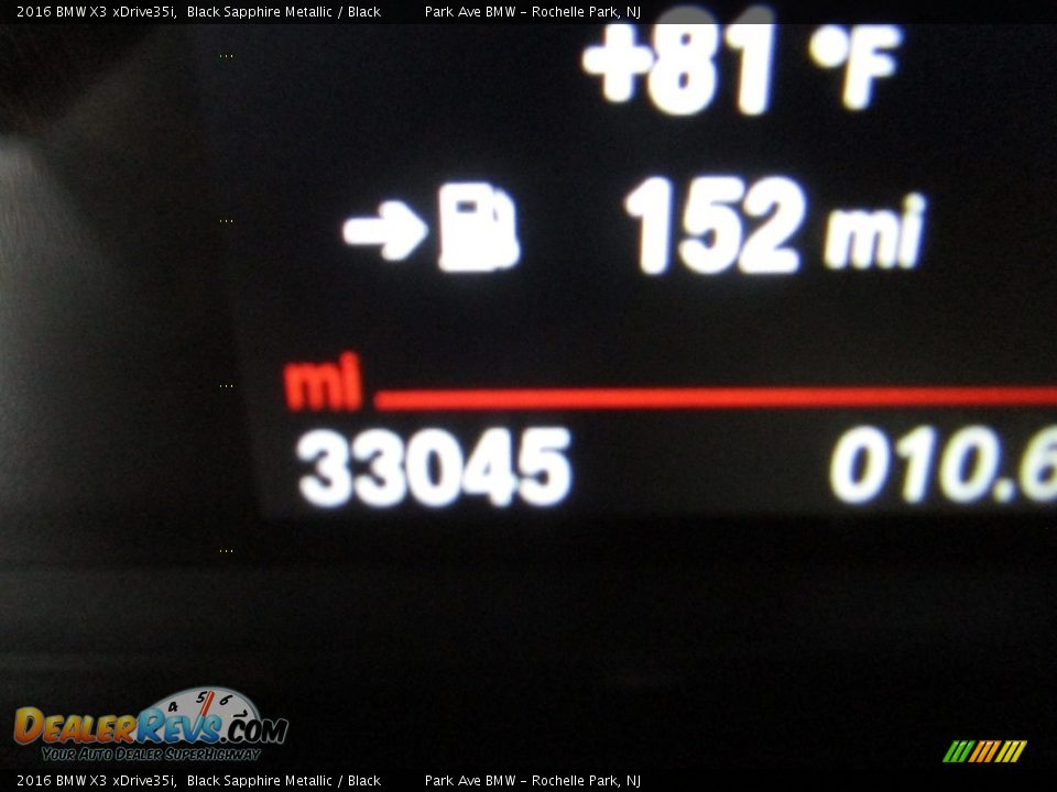 2016 BMW X3 xDrive35i Black Sapphire Metallic / Black Photo #27