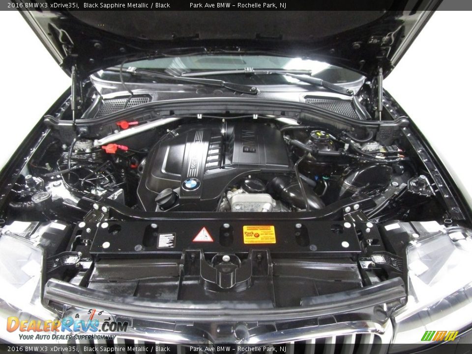 2016 BMW X3 xDrive35i Black Sapphire Metallic / Black Photo #32