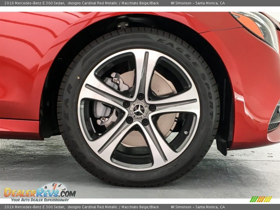2019 Mercedes-Benz E 300 Sedan designo Cardinal Red Metallic / Macchiato Beige/Black Photo #9