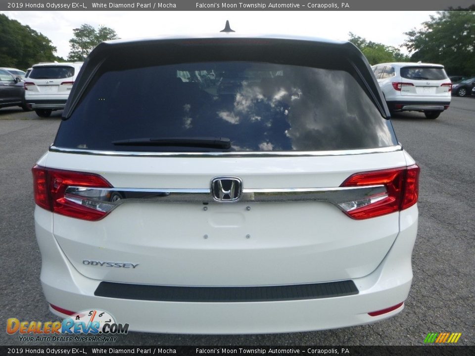 2019 Honda Odyssey EX-L White Diamond Pearl / Mocha Photo #3