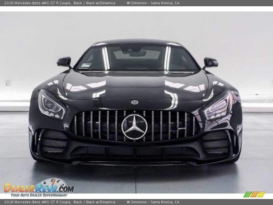 2018 Mercedes-Benz AMG GT R Coupe Black / Black w/Dinamica Photo #2