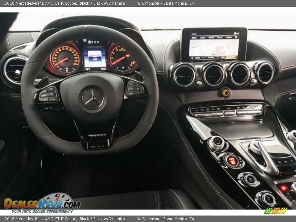 2018 Mercedes-Benz AMG GT R Coupe Black / Black w/Dinamica Photo #4