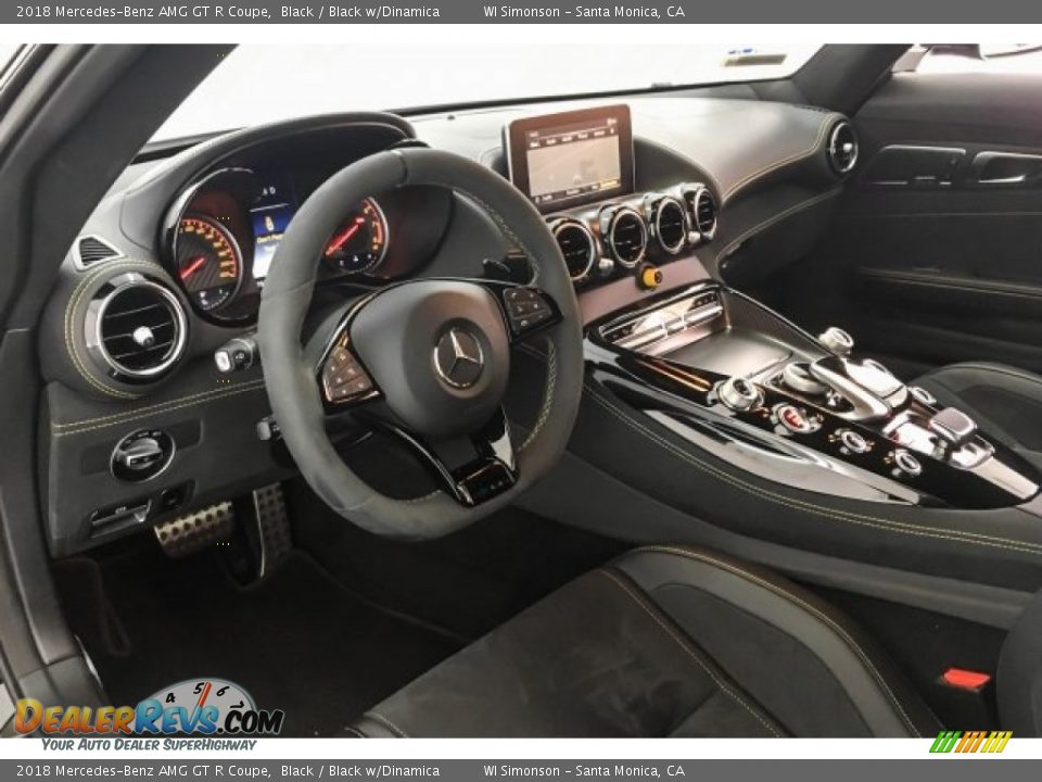 2018 Mercedes-Benz AMG GT R Coupe Black / Black w/Dinamica Photo #21