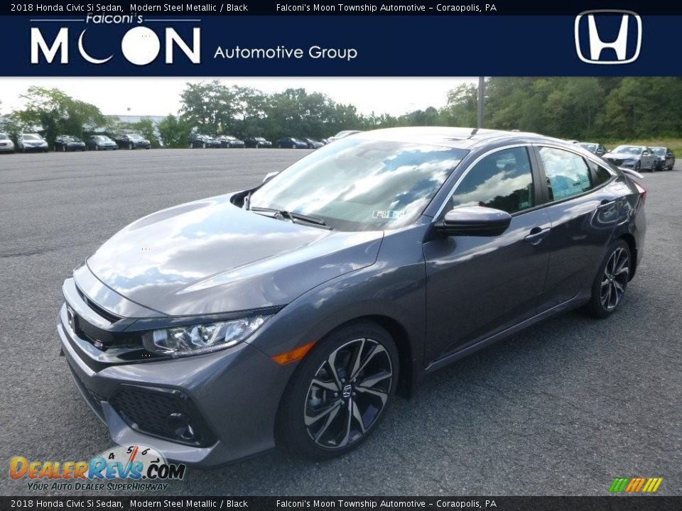 2018 Honda Civic Si Sedan Modern Steel Metallic / Black Photo #1