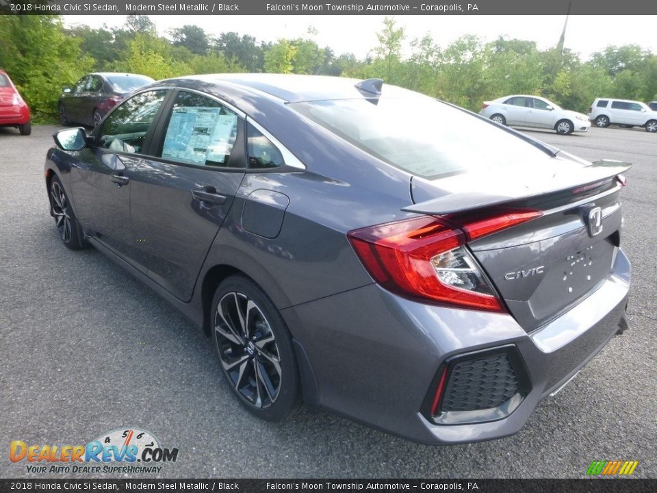 2018 Honda Civic Si Sedan Modern Steel Metallic / Black Photo #2
