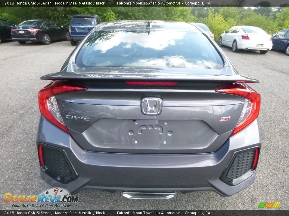 2018 Honda Civic Si Sedan Modern Steel Metallic / Black Photo #3