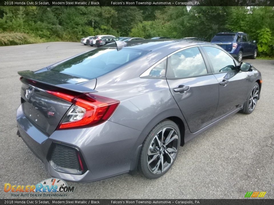 2018 Honda Civic Si Sedan Modern Steel Metallic / Black Photo #4
