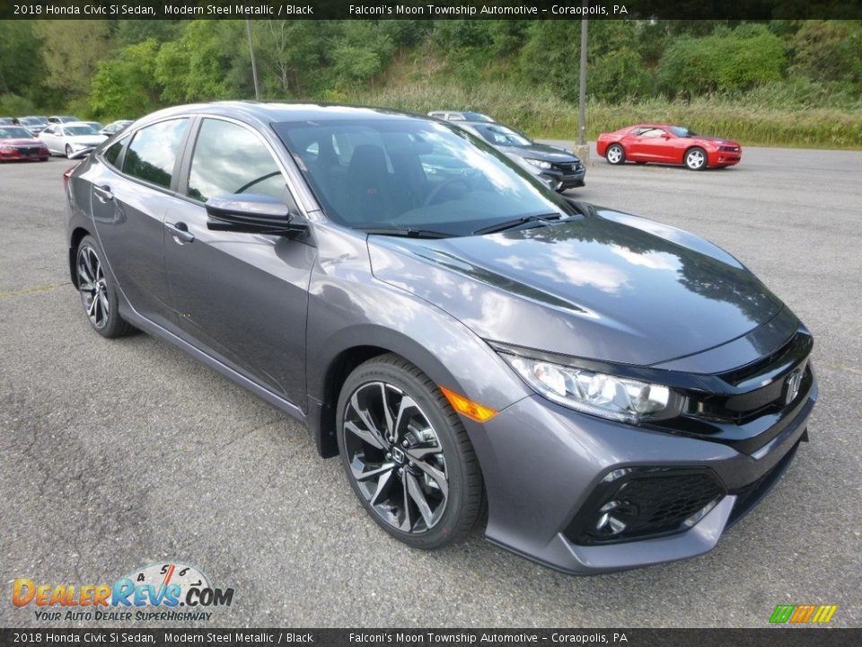2018 Honda Civic Si Sedan Modern Steel Metallic / Black Photo #5