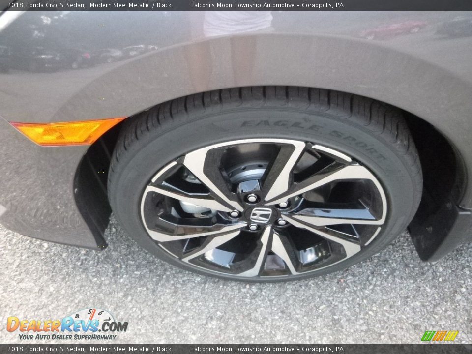 2018 Honda Civic Si Sedan Modern Steel Metallic / Black Photo #7
