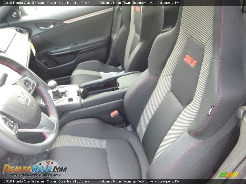 2018 Honda Civic Si Sedan Modern Steel Metallic / Black Photo #8