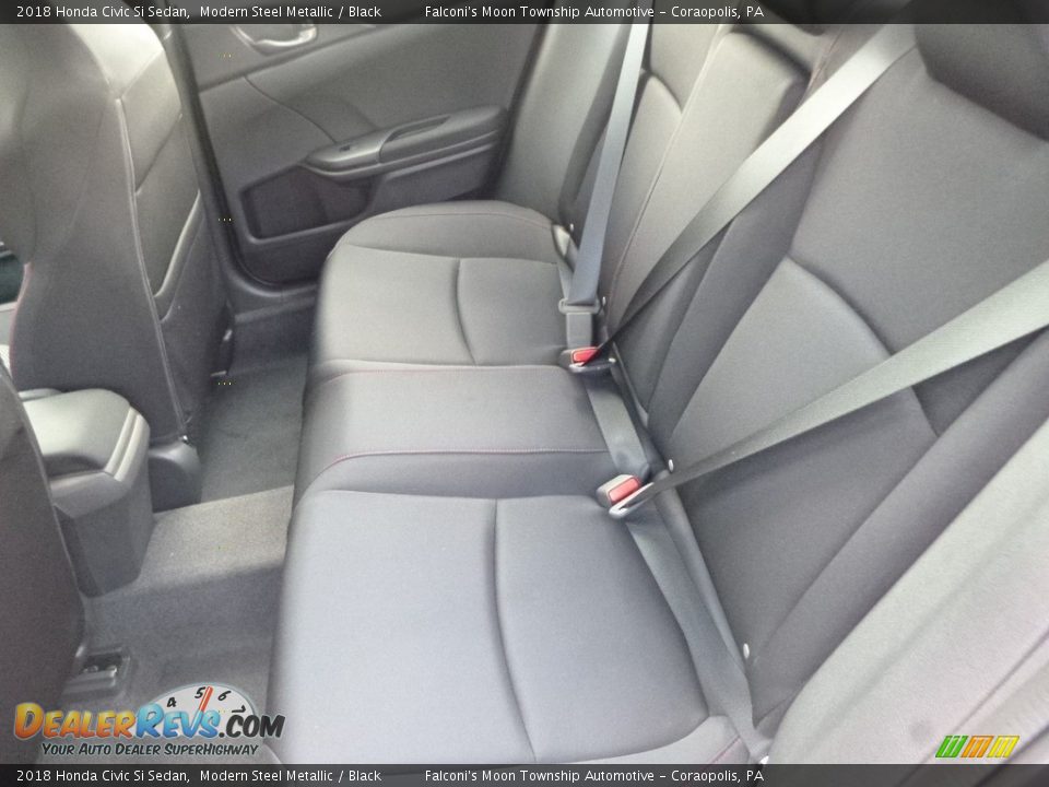 2018 Honda Civic Si Sedan Modern Steel Metallic / Black Photo #9