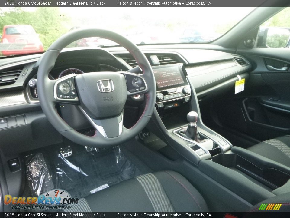 2018 Honda Civic Si Sedan Modern Steel Metallic / Black Photo #10