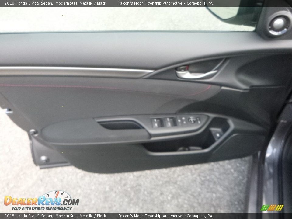 2018 Honda Civic Si Sedan Modern Steel Metallic / Black Photo #11