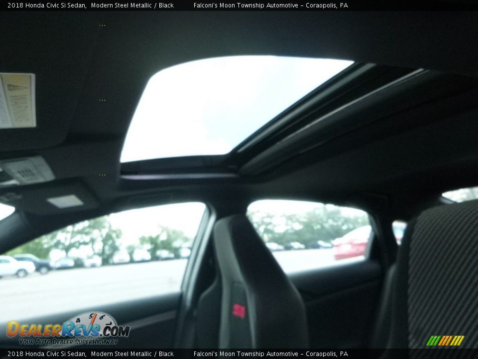 2018 Honda Civic Si Sedan Modern Steel Metallic / Black Photo #13