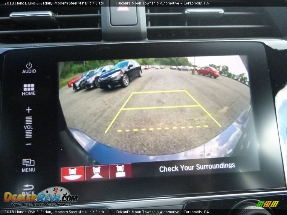 2018 Honda Civic Si Sedan Modern Steel Metallic / Black Photo #15