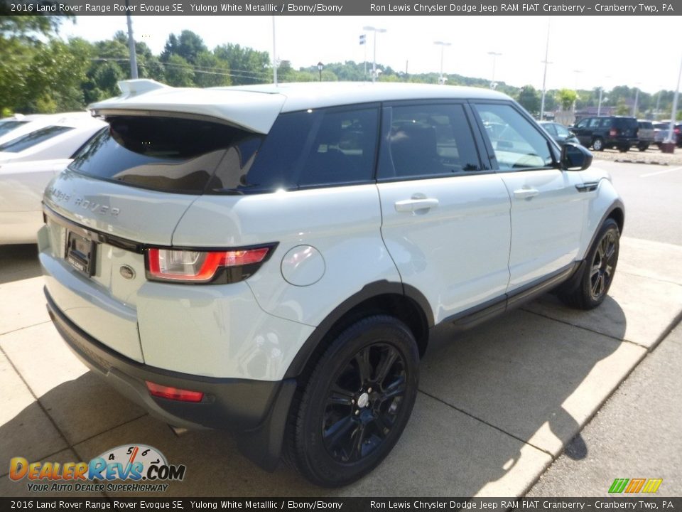 2016 Land Rover Range Rover Evoque SE Yulong White Metalllic / Ebony/Ebony Photo #2