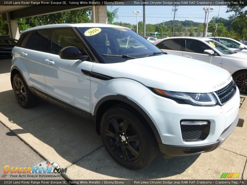 2016 Land Rover Range Rover Evoque SE Yulong White Metalllic / Ebony/Ebony Photo #3