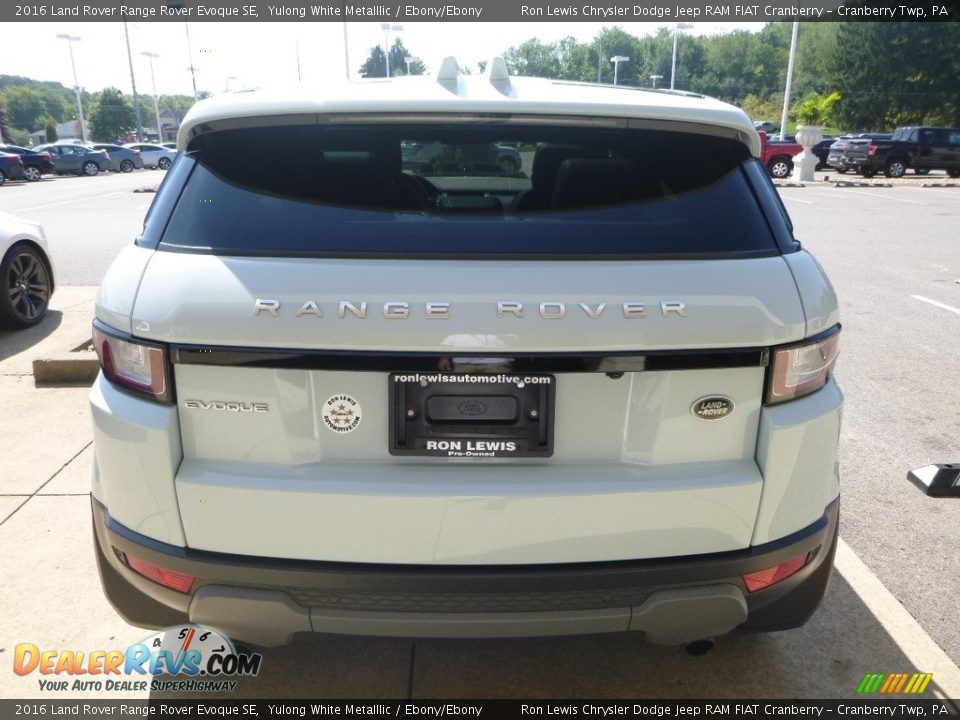2016 Land Rover Range Rover Evoque SE Yulong White Metalllic / Ebony/Ebony Photo #7