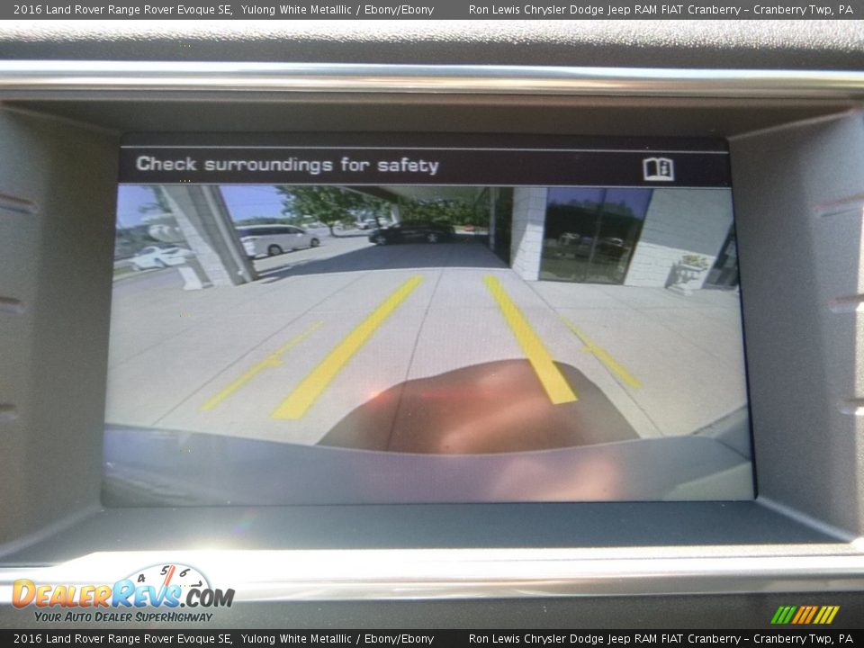 2016 Land Rover Range Rover Evoque SE Yulong White Metalllic / Ebony/Ebony Photo #17