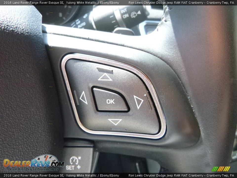 2016 Land Rover Range Rover Evoque SE Yulong White Metalllic / Ebony/Ebony Photo #18