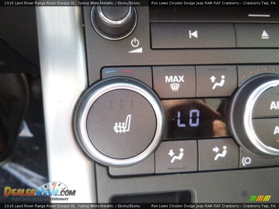 2016 Land Rover Range Rover Evoque SE Yulong White Metalllic / Ebony/Ebony Photo #20