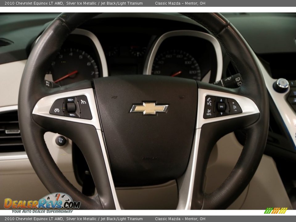 2010 Chevrolet Equinox LT AWD Silver Ice Metallic / Jet Black/Light Titanium Photo #7