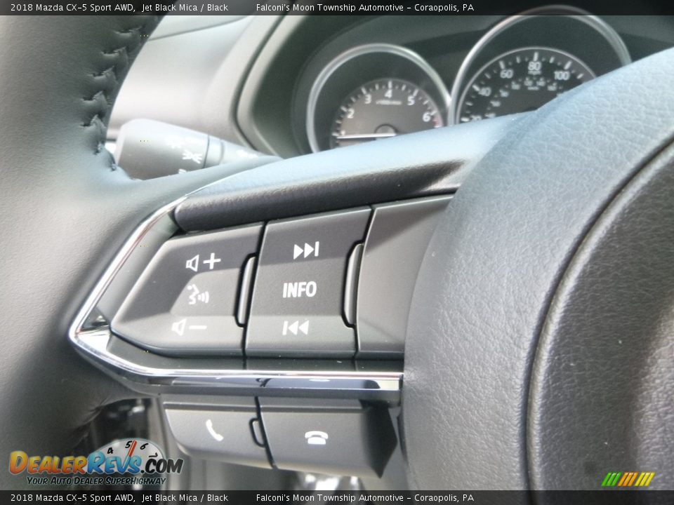 2018 Mazda CX-5 Sport AWD Jet Black Mica / Black Photo #15