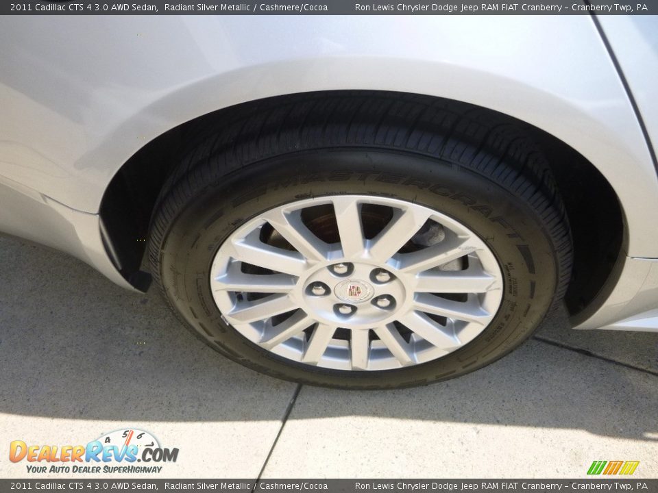 2011 Cadillac CTS 4 3.0 AWD Sedan Radiant Silver Metallic / Cashmere/Cocoa Photo #6