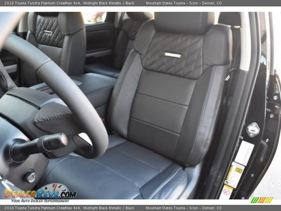 Front Seat of 2019 Toyota Tundra Platinum CrewMax 4x4 Photo #7