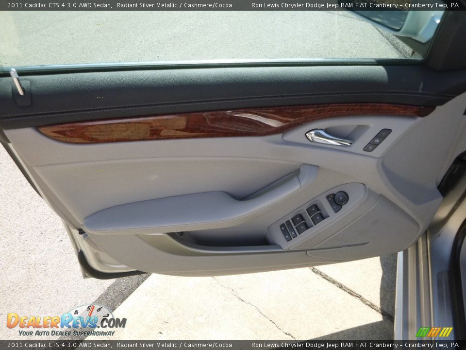 2011 Cadillac CTS 4 3.0 AWD Sedan Radiant Silver Metallic / Cashmere/Cocoa Photo #12